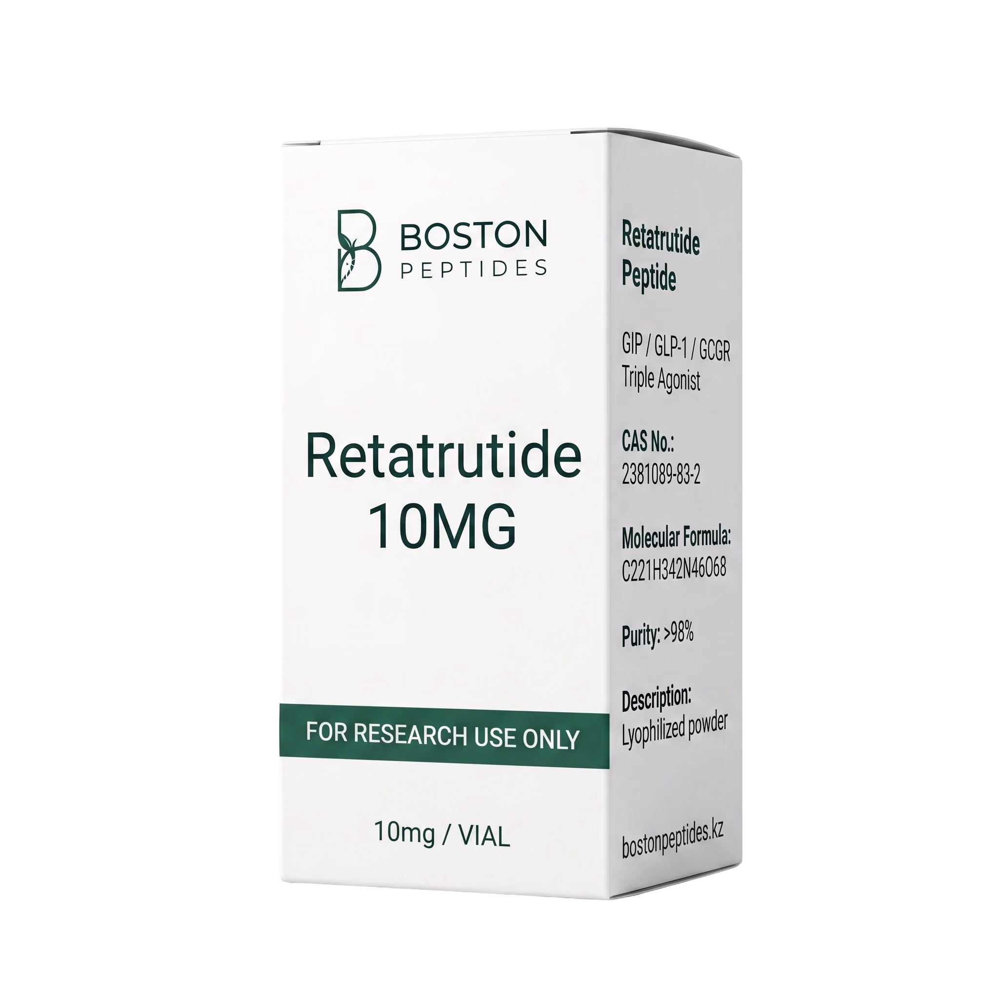 Упаковка Ретатрутид 10 мг Boston Peptides